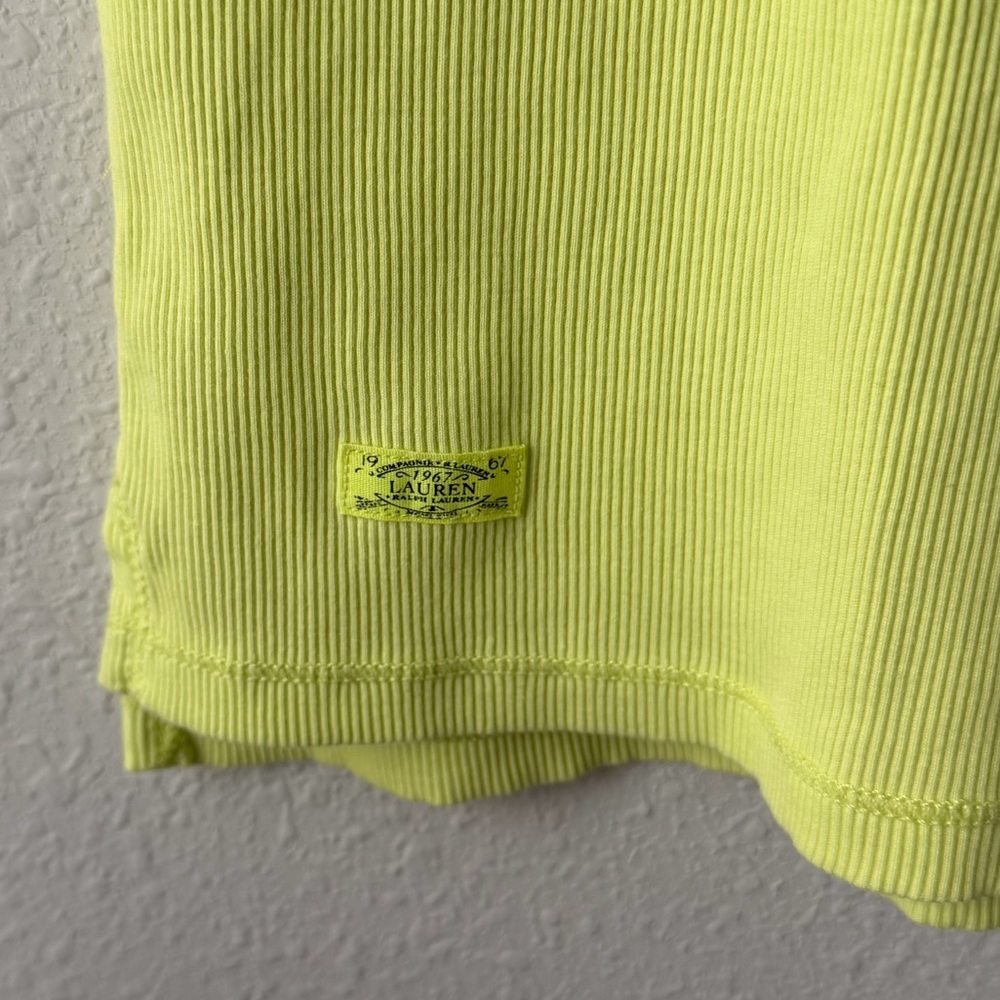 Ralph Lauren Neon Lace-Up Tee - Picture 3 of 9